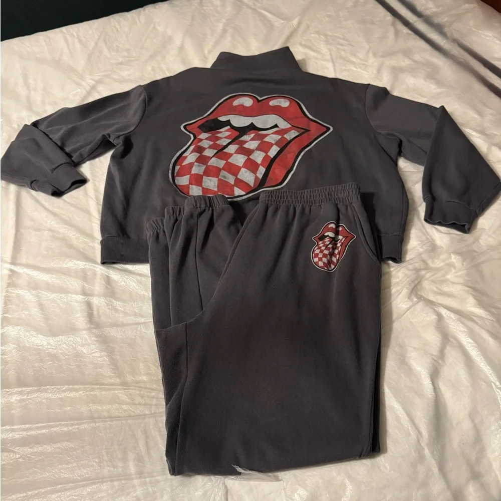 Rolling Stones sweatpants sweatshirt set - Picture 7 of 9